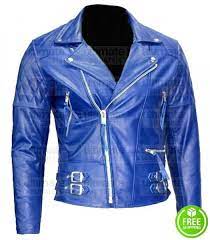 Men S Royal Blue Biker Leather Jacket Leather Jacket Leather Jacket Men Biker Leather