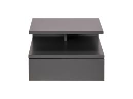 Elles sont le plus souvent, fabriquées en bois ou en résine. Table De Chevet Murale Laquee Mate Grise Mitsy Vente De Miliboo Conforama