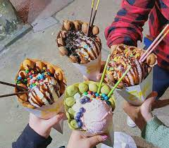 These Egg Waffle Ice Creams Cones Are Almost Too Gorgeous To Eat Waffle Ice Cream Dessert Shop Desserts