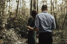 Man And Woman Standing Inside Forest Marriage Romance Romance Passionate Couples