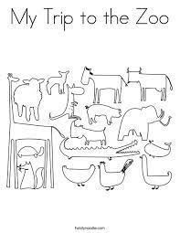 Either way, these zoo coloring pages are completely free for you. My Trip To The Zoo Coloring Page Twisty Noodle