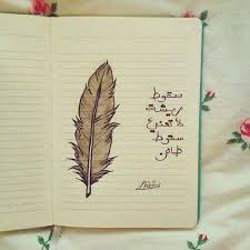 سقوط ريشة لاتعني سقوط طائر Arabic Quotes Picture Quotes Photo Quotes
