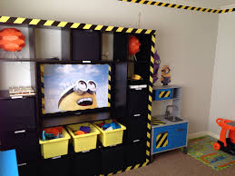 Minion Workstation In Masons Bedroom Minion Room Minion Bedroom Boys Room Decor
