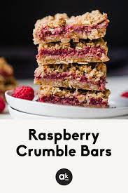 Raspberry Crumble Bars Gluten Free Ambitious Kitchen Recipe Berries Recipes Raspberry Crumble Bars Food