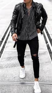 11 Cool Leather Jacket Outfits Mr Streetwear Magazine Leather Jacket Outfit Men Leather Jacket Outfits Black Outfit Men