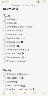 Bestnutritiondiet Glow Up Checklist Beauty Routine Checklist Glow Up Checklist Tik Tok