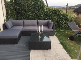 3.8 out of 5 stars 12. 4 Seater Rattan Garden Corner Sofa Set Black Sano Ii Beliani De