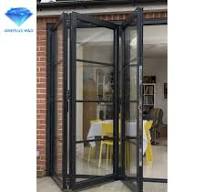 Customized Balcony Kitchen Door Aluminum Alloy Material Broken Bridge  Folding Door