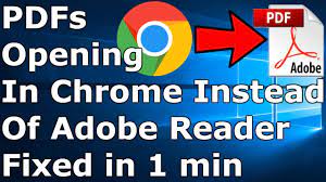 How to open a pdf in chrome. Fixed Pdf Files Open In Chrome Instead Of Adobe Reader Youtube