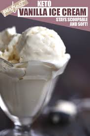 This easy recipe for creamy vanilla ice cream doesn't require an in ice cream maker. Easy Keto Vanilla Ice Cream All Day I Dream About Food