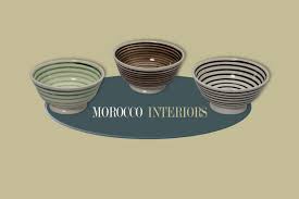 Our oval ceramic pottery soap dishes are hand painted in our studio in jerusalem. Hand Painted Ceramic Bowl From Fez Morocco Interiors