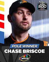 CHASE BRISCOE IS ON THE POLE FOR THE DAYTONA 500!