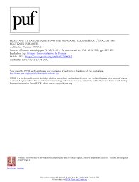 Corps à la place de l'adjectif possessif. Pdf Le Savant Et Le Politique Pour Une Approche Raisonnee De L Analyse Des Politiques Publiques