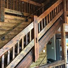 Custom Wood Products Photo Gallery Enterprise Wood Products In 2020 Rustic Stairs Wood Stair Treads Wood Stairs