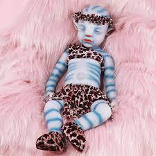Amazon Com Vollence 20 Inch Avatar Sleeping Full Silicone Baby Doll Not Vinyl Dolls Real Reborn Baby Doll Realistic Lifelike Silicone Baby Doll That Look Real Girl Everything Else