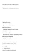 Circular Flow Model Practice Questions Worksheet Doc