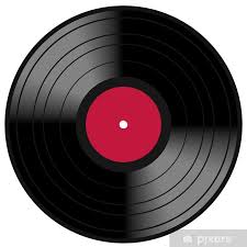 Red Lp Vinyl Disc Vintage Record Wall Mural &bull; Pixers&reg; &bull; We live to change