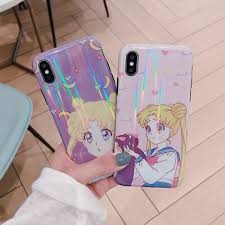 G/o media may get a commission Cute Sailor Moon Usagi Luna Kawaii Anime Phone Case For Iphone 6 6s 7 8 Plus X Ebay