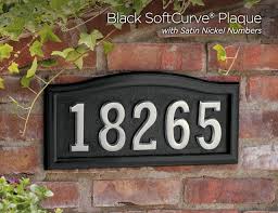 You can find them on your house, mailbox or on a brick pillar out by your street. Softcurve Address Plaques Numbers Gaines Manufacturing