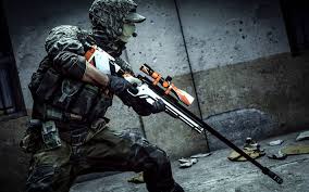 Download Wallpapers Asiimov Sniper 4k Soldier Battlefield 4 Besthqwallpapers Com 8k Wallpaper Battlefield Sniper