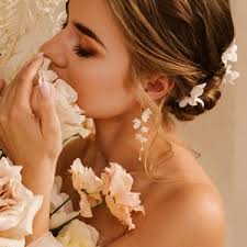 Flower Earrings, Statement Earrings, Boho Bridal Accessories, Boho Bridal  Earrings, Bridal Earrings, Wedding Jewelry