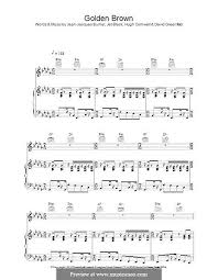 Golden Brown The Stranglers By D Greenfield H Cornwell J Burnel J Black On Musicaneo Golden Brown Brown Greenfield