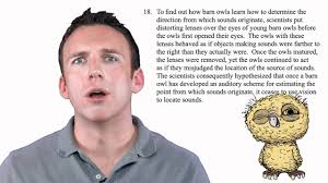 Blueprint LSAT Prep: LSAT instructor Matt Riley discusses barn owls in this  LSAT question