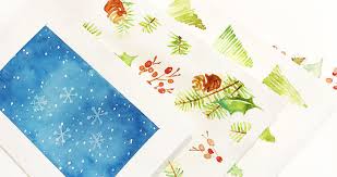 Easy Watercolor Christmas Cards Step By Step Tutorial