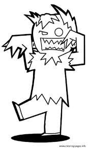 Scary zombie walking right to you ! Zombie Free Halloween S To Printf4e2 Coloring Pages Printable