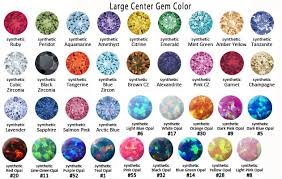 Gem Chart Beaded Rings Body Piercing Genies Gems