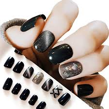 Seamless pattern set with nail polish. Cat Eye Short Square Fake Nails Tips Kit Bright Uv Gel Chrome Nail Art Salon Full Cover Acrylic False Nails 22pcs Artificial Manicure Set Buy Online In Antigua And Barbuda At