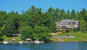 13m Tudor Revival Mansion On Lake George Has Historic Connection To Brooklyn 6sqft Mansions Lake Shore Drive Lake George