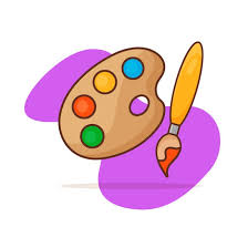 Paleta farby i pędzel - Free Vector Download | VectorPortal