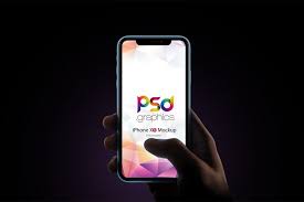 Download Free Man Holding Iphone Xr Mockup Psd