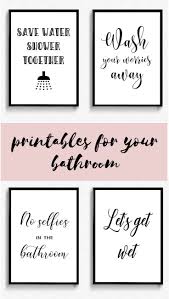 All of these funny bathroom decor ideas with free printables are perfect for keeping any size of bathroom looking fresh and clean. Bathroom Printables Bathroom Printable Decor Funny Bathroom Signs Printable Instant Download Bathroom Wall Ar Bad Zeichen Wandkunst Diy Badezimmer Dekor Diy