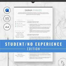 There's also a detailed student cv writing guide. Student Resume Template For Microsoft Word Resume For Etsy