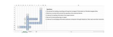 To create your own crossword puzzle, follow the steps listed below: How To Make Crossword Puzzles With Standard Microsoft Excel