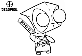 You can use our amazing online tool to color and edit the following deadpool coloring pages. Chibi Deadpool Coloring Pages Cartoon To Printable Free Ecolorings Info