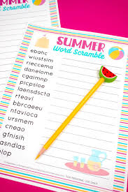 There are many things to make us love the summertime: 20 Printable Summer Games To Keep You Cool Hey Let S Make Stuff