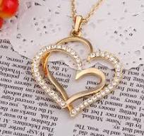 Dreuyet Pink Heart Necklace For Women Dainty Cute Y2k Silver Clear Crystal Heart With Arrow Pendant Choker Necklace Aesthetic Jewelry (Angle Wings