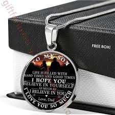 Birthday Gift For Son To My Son Necklace Special Birthday Gift For Son From Dad Father And Son Necklace Best