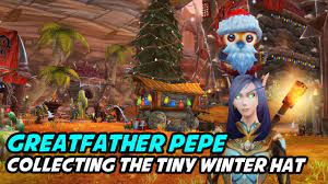 A Tiny Winter Hat Greatfather Winter Pepe Costume Winter Veil Youtube