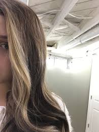 Play up the dimension factor of this cut with balayage. Got My Hair Dyed Brown Hairdresser Left Huge Chunk Blonde Do I Try To Dye It Darker Myself I M Stuck Hair