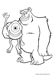 Monsters Inc Coloring Pages Disney Coloring Pages Cartoon Coloring Pages Monster Coloring Pages