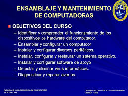 Universidad católica boliviana tarija junio 29. Universidad Catolica Boliviana San Pablo Gestion Ensamblaje Y Mantenimiento De Computadoras Introduccion Dictado Por Ing Carlos Alcala Helguero Ppt Descargar