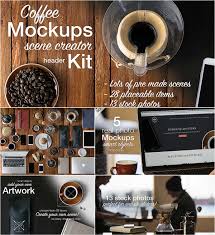 Download Coffee Shop Mockups Scene Creator Bundle Free Download