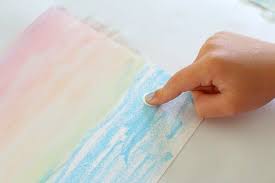 Art For Kids Ocean Scenes Using Chalk And Tempera Paint Buggy And Buddy Art For Kids Chalk Easy Art Projects