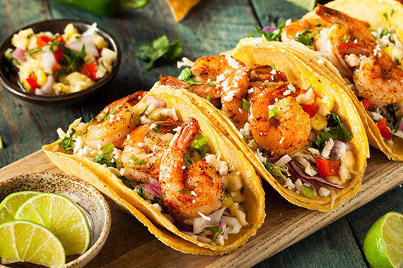 Tacos gobernador estilo Sinaloa. Receta fácil