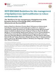 Pdf 2019 Esc Eas Guidelines For The Management Of Dyslipidaemias Lipid Modification To Reduce Cardiovascular Risk
