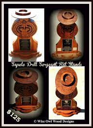 Drill Sergeant Hat Stand This Is Designed With The Female Hat Platform Top Taking Into Account The Shape Felt Color Will Refl Hat Display Owl Wood Hat Stand